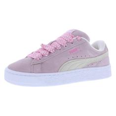 PUMA Tênis feminino de camurça GG, Bruma malva/branco PUMA, 36
