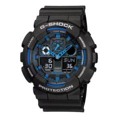 Casio Relógio digital masculino de quartzo com pulseira de resina GA-100-1A2DR