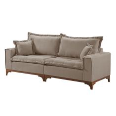 Sofá 4 Lugares Living Linho M-47 Martins Bege