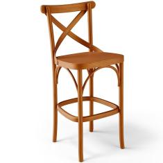 Banqueta Alta Cozinha Bancada Bar Sala De Jantar ávila L02 Madeira Maciça - Lyam