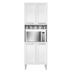 Paneleiro De Aço 4 Portas C- Nicho P- Microondas Tarsila - Itatiaia Branco