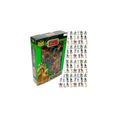 Kit 300 Soldados Brinquedo Exército Miniatura Militar Guerra