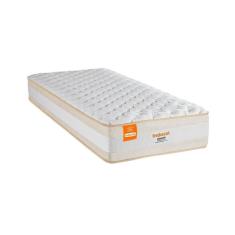 Colchão Solteiro Molas Ensacadas Denver CR443A 88x188cm Branco-Bege Inducol