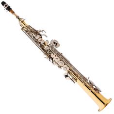 Saxofone Soprano Em Sib Laqueado Chaves Niqueladas SP502 LN Eagle