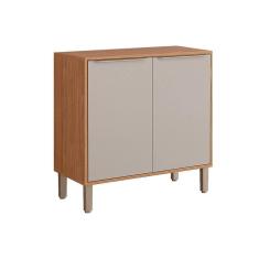 Balcão De Cozinha Modulado Divina C-2 Portas E Tampo 80 Cm Freijo-off White - Mgm