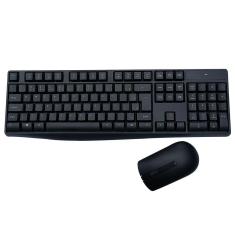 Teclado e Mouse sem Fio CS100 Teclas Multimídias QWERTY Português Multi TC269