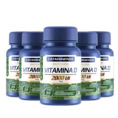 Kit 5 Vitamina D 2000ui Catarinense 30 cápsulas