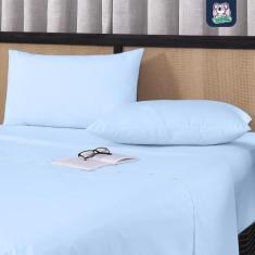 Jogo de Lençol King 3 Peças 100% Algodão Fio Penteado Percal 200 Fios 