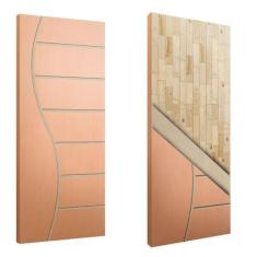 Porta Sólida Friso 10 HDF Pinus - JB Paes