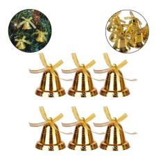 Enfeite de natal - Pendente sino 12UND - Global, Dourado