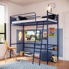 Beliche Suspenso de Ferro Solteiro - Nick - Camas e Beliches