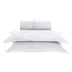 Jogo de Lençol Basic Aba Americana Percal 300 fios Casal 3 Peças -Iv E