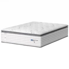 Colchão Casal Molas Guarda Costas Max Com Pillow 138x188x40cm Branco/cinza Probel Cinza/bran