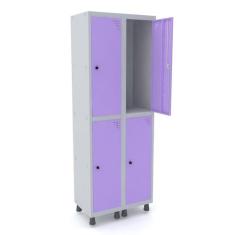 Armário Locker Guarda-Volume 4 Portas Aço Grp 502/4 - Pandin Móveis