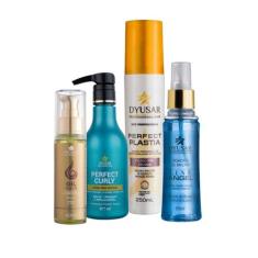 Kit Leave-In Com Creme De Pentear Oléo E Protetor Térmico - Dyusar Cos