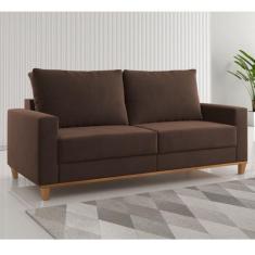 Sofá Living 3 Lugares 180cm Veludo Lívia - Viero