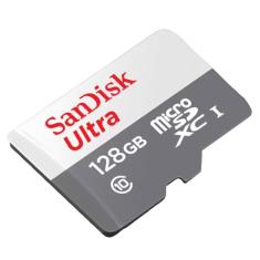 Cartão de Memória Sandisk 128GB Classe 10 SDSDQUNR 128G-GN6TA Micro SD