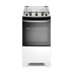 Fogão 4 bocas Electrolux Efficient Branco Mesa Inox, PerfectCook e VaporBake® (FE4IW) Bivolt