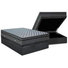 Cama Box Baú Casal: Colchão Molas Ortobom Hotelaria Multilastic Orthot
