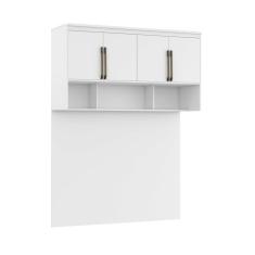 Módulo Aéreo para Cama Casal com Painel Belmax Branco