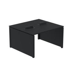 Mesa de Plataforma Dupla para 2 Pessoas Corporativa 150x140/2p Preto/Preto