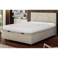 Base Cama Baú Viúva Linho SkyBox