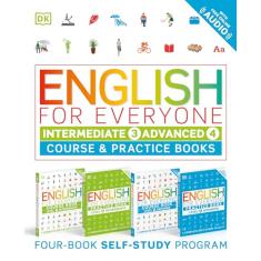 English for Everyone: Intermediate and Advanced Box Set: Course and Practice Books Four-Book Self-Study Program