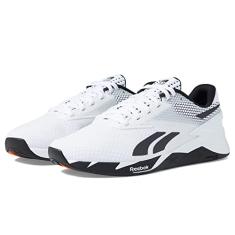 Reebok Tênis de treinamento unissex Nano X3, Branco/Preto/Laranja Smash, 42 BR
