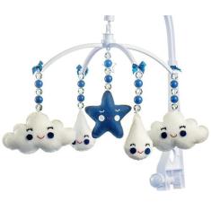 Móbile Berço Bebê Musical E Giratório Chuva De Amor Marinho - Sleepbab