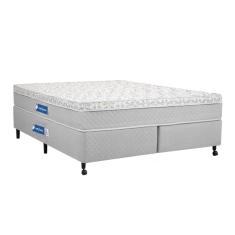 Cama Box + Colchão Netsono King Class One Face Tecnopedic 193x203x52cm