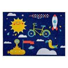 Tapete Infantil Antiderrapante 1,40m x 1,00m Mix Super Macio 01 Peça -