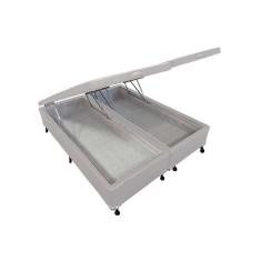 Cama Box Baú Queen Courano White New (158x198x35) - Castor