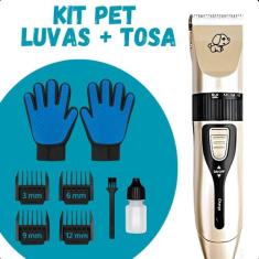 KIT Máquina de tosa PET com alicate + de Luvas Tira Pêlos moderno - FA