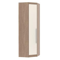 Guarda Roupa Guarda Roupa de Canto Modulado Canto Oblíquo 1 Porta Bater MDP Avelã Rústico-Ártico Rústico Luciane