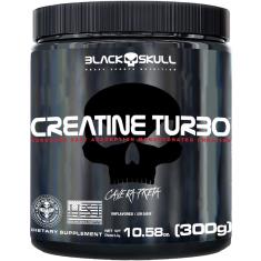 Creatina Turbo Monohidratada com Carbo 300g Black Skull