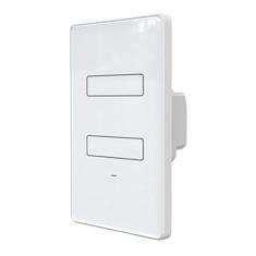 Interruptor Inteligente WiFi AGL, 02 teclas Touch, Branco - Compatível com Alexa