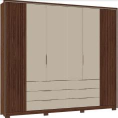 Guarda Roupa Maximus 6 portas 6 gavetas Caemmun