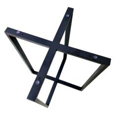 Base X para Mesa e Escrivaninha Estilo Industrial