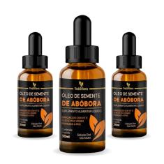 3x Óleo de Semente de abóbora Rico em Vitamina E em Gotas 30ml Tuttiflora