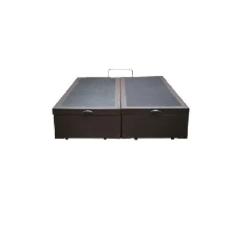 Cama Box Baú King Bipartido Linhão Marrom Com Pistão A Gás - Imperium do Sono