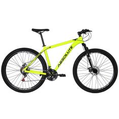 Bicicleta Aro 29 Absolute Nero 4 Cabos Internos 27v K7 Freio a Disco Mecânico Suspensão Dianteira-Unissex