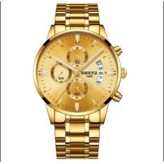 Relógio nibosi dourado dourado