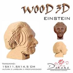 Quebra cabeças 3d einstein decoração ornamento enfeite - INDÚSTRIA FEN