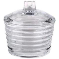 Açucareiro De Cristal Com Tampa Colmeia Lyor 10Cm