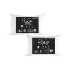 Kit de 2 Travesseiros Altos Macios - Fibrasca