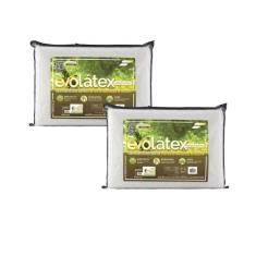 Kit de 2 Travesseiros Evolátex Macio e Sustentável - Fibrasca