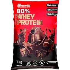 Whey Protein Concentrado 80% Growth Supplements (1KG) - Chocolate