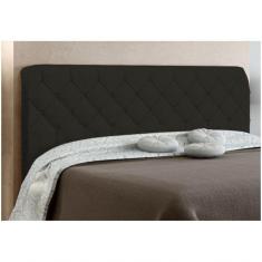 Cabeceira Para Cama Box Casal 160 Cm Paris - Js Móveis Suede Amassado Chocolate