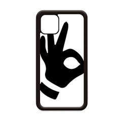 OK Gesture Outline Padrão para iPhone 11 Pro Max Capa para Apple Mobile Case