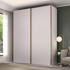 Guarda Roupa Solteiro sem Espelho 2 Portas 3 Gavetas Veneto Branco